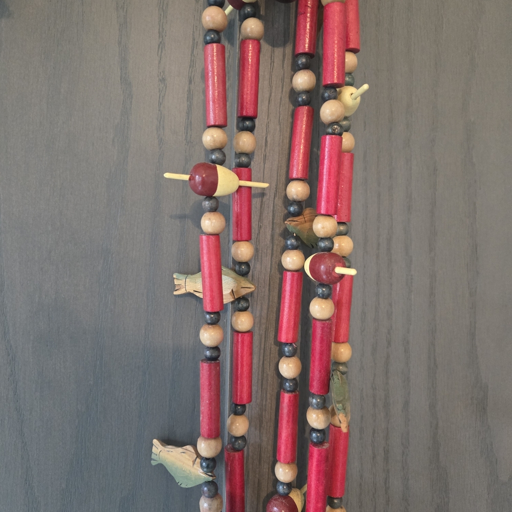 Colorful Beaded Fish And Bobber Garland